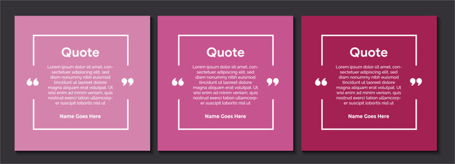 Creative Quote Template,  Testimonial, Infographic Template Editable Vector Illustration 