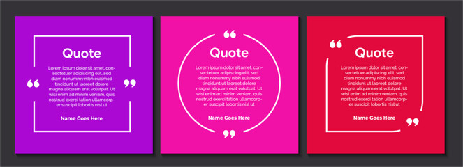 Creative Quote Template,  Testimonial, Infographic Template Editable Vector Illustration  - obrazy, fototapety, plakaty