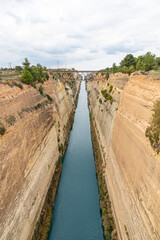The Corinth Canal in Greece
