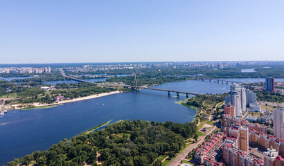 Views of Kyiv, Ukraine, from a drone