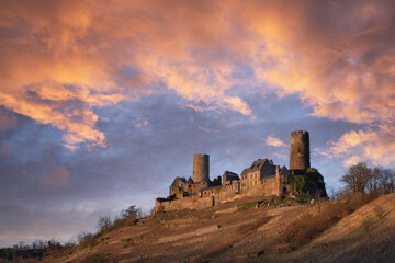 Obraz premium Thurant castle, Moselle, Germany