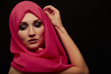 woman with headscarf