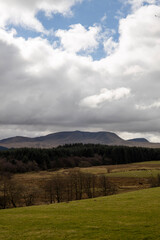 landscape with clouds