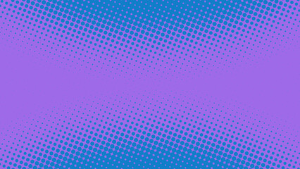 Blue with purple pop art background in retro comics book style with dotted design, vector illustration eps10