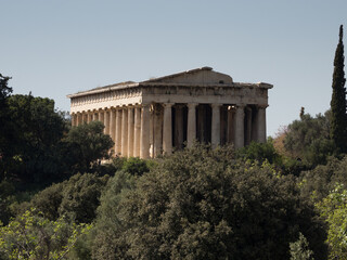 Fototapeta na wymiar Athen Tempel des Hephaistos
