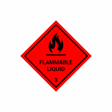 Flammable Liquid Symbol Sign. vector illustration