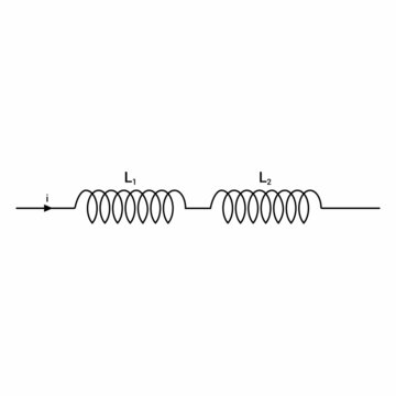 Two Inductors in series diagram