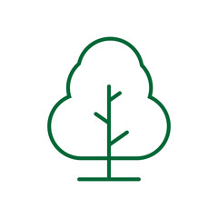 Tree Vector Line Icon. Tree symbol vector sign