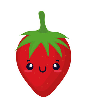 strawberry food kawaii