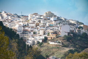Fototapeta na wymiar View of the Old Town of Alora in Andalusia, Spain