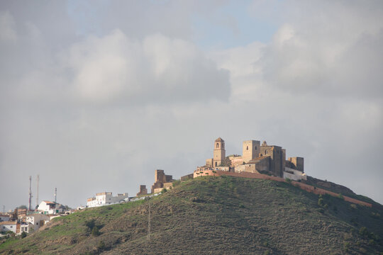 View of the Old Town of Alora in Andalusia, Spain