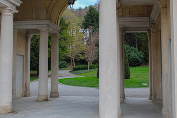 Fototapeta premium entrance of a place to a garden