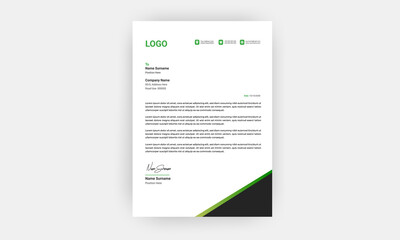Professional business style letterhead template design