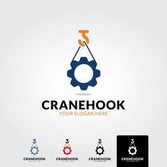 Crena hook logo template - vector