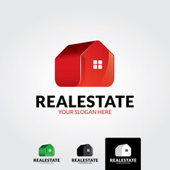 Real estate logo template - vector