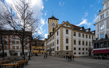 Kohlenmarkt with Town Hall of Regensburg