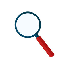 Magnifying glass icon symbol isolated on white background. Vector EPS 10