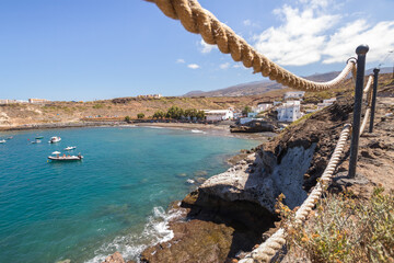 Obraz premium Lovely fishing village Atlantic Ocean, Tenerife, Canary Islands,