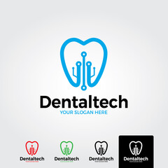 Dental logo template - vector