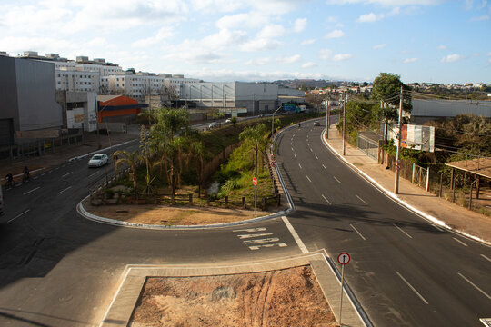panoramic view in the city of Contagem, State of Minas Gerais, Brazil