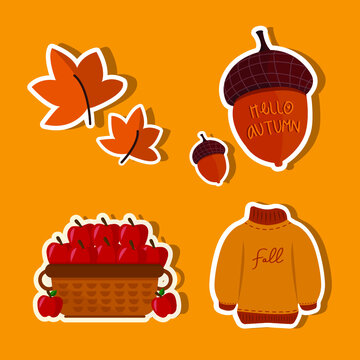 Autumn stickers