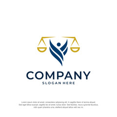 law firm logo premium vector