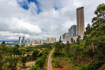 View of Vila da Serra neighborhood, economic center of Nova Lima, Minas Gerais, Brazil.