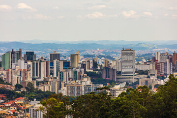 Fototapeta na wymiar Urban landscape of Belo Horizonte, Minas Gerais, Brazil.