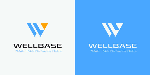 Letter W modern logo, monogram, letter mark, symbol, technology, security, internet