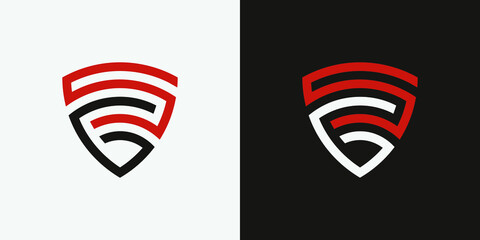 S6 logo, shield, security, Letter S, Letter 6, monogram, letter mark, symbol, technology, security, internet, tech, shield, text logo