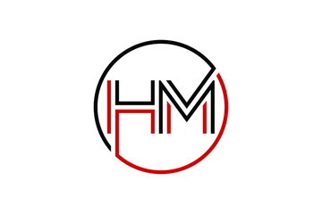 Letter HM concept. Very suitable for symbol, logo, company name, brand name, personal name, icon and many more.