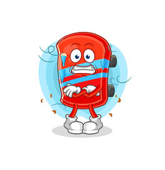 skateboard cold illustration. character vector