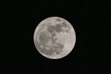 The moon photographed in Quito, the capital of Ecuador, at an altitude of 2800 meters