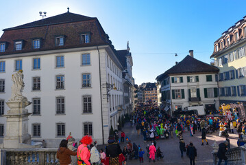 Fasnacht in der Altstadt von Solothurn, Schweiz