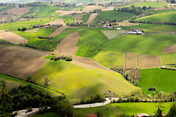 green hills in Abruzzo