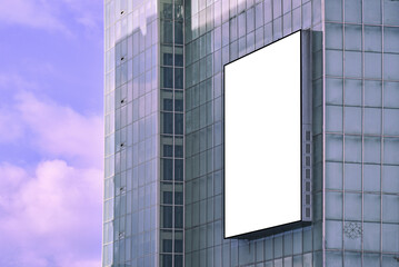 Outdoor billboard advertisement mock-up background of buildings in big cities, 도시의 건물옥외 전광판광고 목업배경