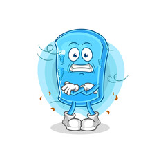 ski board cold illustration. character vector