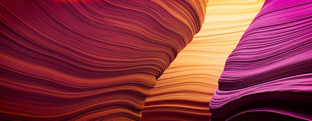 Pink and Yellow Abstract 3D Wallpaper.