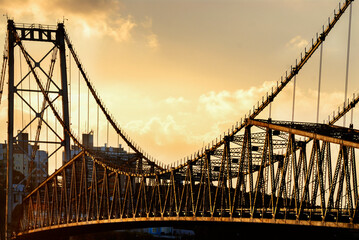 The Hercilio Luz Bridge. This bridge links the Island of Santa Catarina to the mainland. It is the...