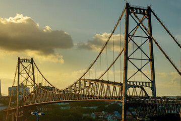 The Hercilio Luz Bridge. This bridge links the Island of Santa Catarina to the mainland. It is the...