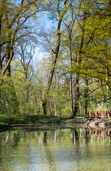 Fototapeta na wymiar Landscape of the Vacratot Botanical Garden - Hungary