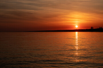 A beautiful sunset on Lake Balaton - Hungary