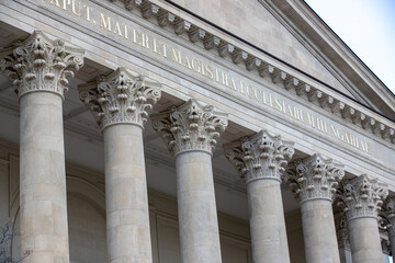 Obraz premium Architectural details at the Cathedral of the Assumption of the Blessed Virgin Mary and St. Adalbert in Esztergom city - Hungary