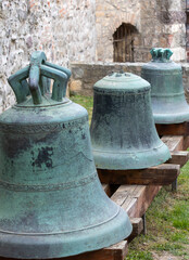 Fototapeta premium Old church bells exposed to visitors to the basilica in Esztergom - Hungary