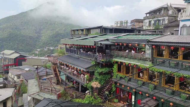 Beatutiful view of Jioufen village, New Taipei City, Taiwan