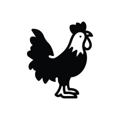 Black solid icon for cocks
