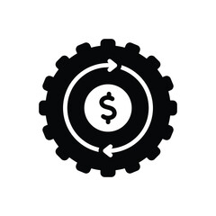 Black solid icon for effectively