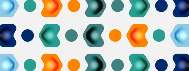 Color arrow shapes on white backdrop. Minimal geometric abstract background. Vector illustration for wallpaper banner background or landing page