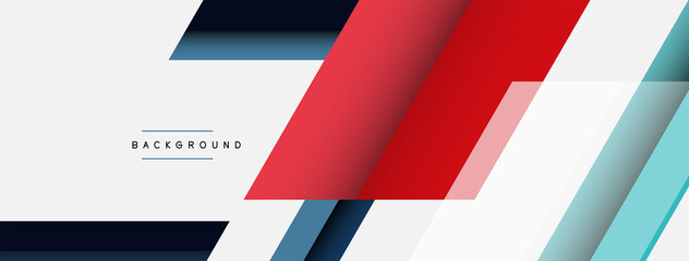 Vector background. Abstract overlapping color lines design with shadow effects. Illustration for wallpaper banner background or landing page