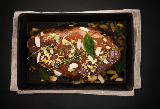 London Broil with herbs and spices